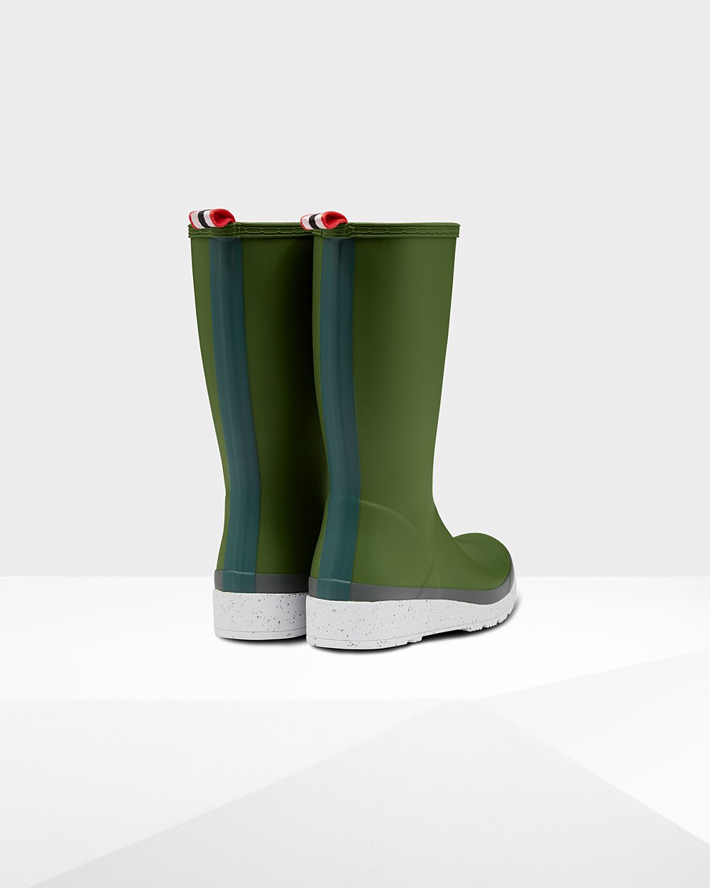 Botas Play Hunter Feminina Verdes/Branco - Original Tall Speckle Rain - 52SZUIKPR